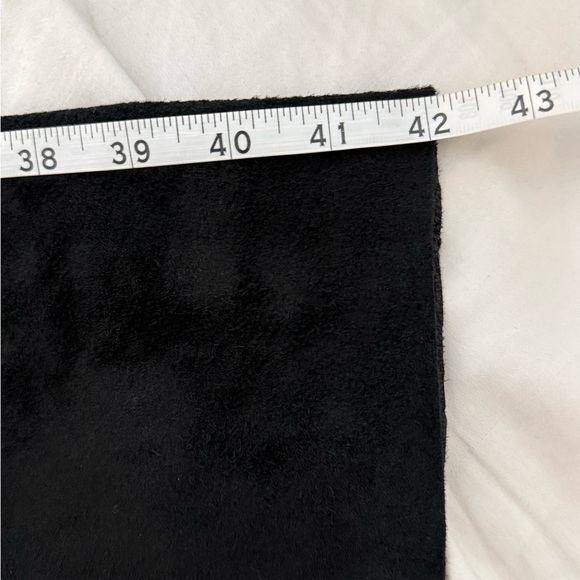 Vintage B.S.L Industry France Black 100% Suede Leather Pants with Leather Trim - Picture 11 of 14